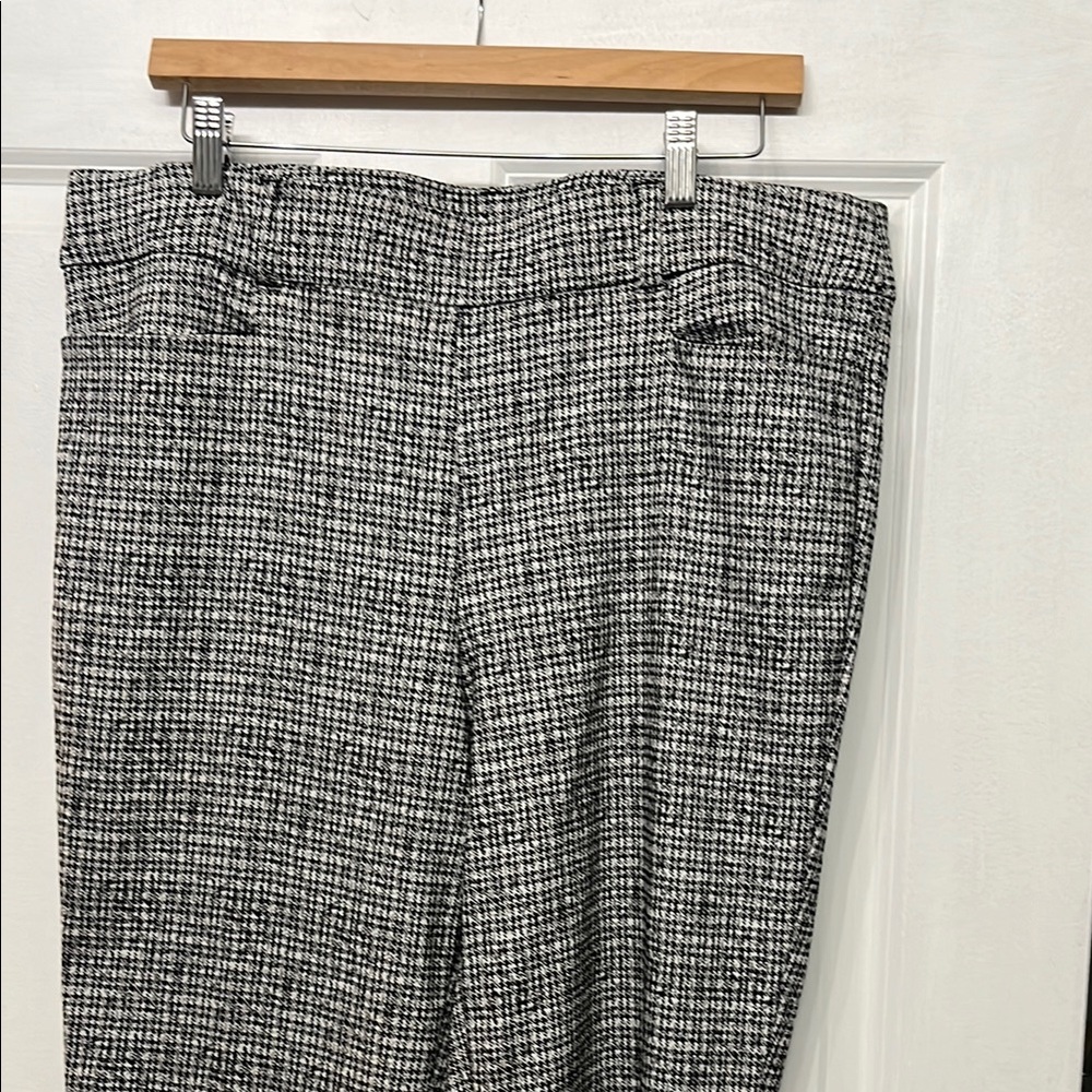 Maurices Black and White Straight Leg Pants